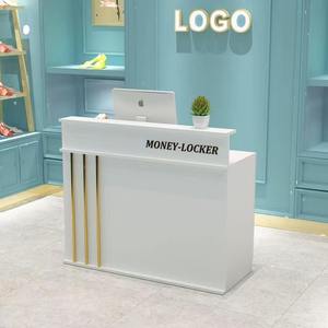 K Luxury Modern bar Shop Small Cash Register Reception Desk Simple Barbershop Beauty <b>Salon</b> Front Desk - Product Image 6