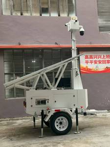Năng lượng phù hợp C600-9M năng lượng mặt trời-Powered <span class=keywords><strong>CCTV</strong></span> Camera tháp di động an ninh Trailer xây dựng ngoài trời các trang web hệ thống giám sát IP65 - Product Image 5