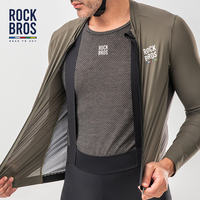 ROCKBROS سلاسل الطريق إلى السماء تصميم مخصص مصنوع من الجليوت الدافئ لركوب الدراجات ملابس ركوب الدراجة سترة ضد الرياح
