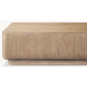 Villa-Grade Oak Veneers <strong>Crafted</strong> Sturdy Living Room Coffee <strong>Table</strong> <strong>With</strong> <strong>Storage</strong> Drawers - Product Image 5