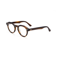 Nouvelle monture de lunettes unisexe classique en acétate diamant, sans monture, ronde, faite à la main, transparente, de haute qualité, pour l'extérieur et l'ordinateur