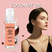 Mousse coiffante pour cheveux à la noix de coco en marque privée, définit les boucles, enveloppe, brillance élevée, sans flocons, mousse moussante biologique, crème pour cheveux bouclés