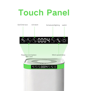 Purificateur d'air et ioniseur d'air avec filtre HEPA 13, design portable en plastique, élimine efficacement la fumée, les odeurs, les PM2.5, la poussière ultra-fine - Product Image 4