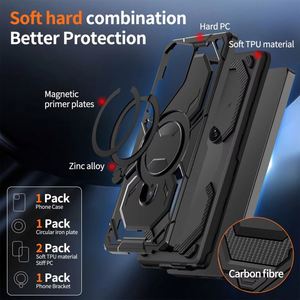 Custodia per Cellulare <span class=keywords><strong>Samsung</strong></span> Galaxy S25 Ultra S24 Plus S23 <span class=keywords><strong>Fe</strong></span> <span class=keywords><strong>S21</strong></span> con Supporto Magnetico Wireless per Ricarica, Protezione Antiurto - Product Image 4