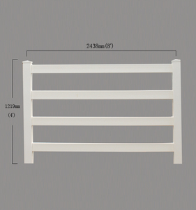 Vinyl PVC <span class=keywords><strong>4</strong></span> chia đường ray ngựa trang trại hàng rào chất lượng cao - Product Image 5