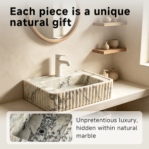 Lavabo de Mármol Morado <span class=keywords><strong>Bvlgari</strong></span> para Cocina y Baño, Diseño Moderno, Superficie Pulida, Ecológico, Resistente al Agua - Product Image 3