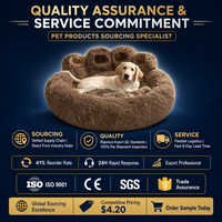 Lit pour chat en forme de patte d'ours, canapé-lit pour chien chaud d'hiver, lit pour animaux de compagnie en peluche épaisse toutes saisons pour grands chiens, plusieurs tailles, vente en gros OEM