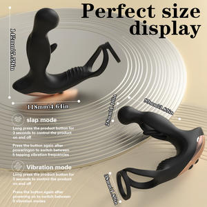 Masajeador de Próstata de Alta Calidad, Vibrador Anal Masculino con Anillo, Resistente al Agua y Ecológico - Product Image 5