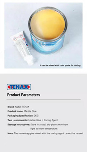 Adhesivo Epóxico Blanco de Doble Componente LMF111 TENAX para Mármol, 2KG, Alta Resistencia de Adhesión, 80MPA de Compresión, Transporte - Product Image 5