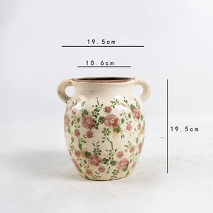 Jarrón Antiguo de <span class=keywords><strong>Minnie</strong></span> Mouse, Decoración para el Hogar, Jarrón de Piedra Tallada, Jarrón de Cerámica Vintage con Orejas - Product Image 6