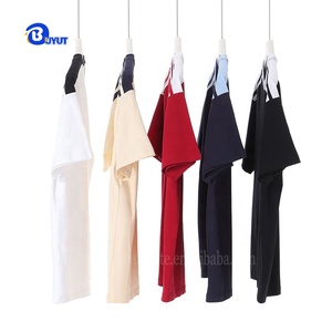 T-shirt da uomo alla moda Vintage a <span class=keywords><strong>mezza</strong></span> <span class=keywords><strong>manica</strong></span> da 240g di cotone pesante a righe di colore larghe cuciture stile College estivo-all'ingrosso - Product Image 2