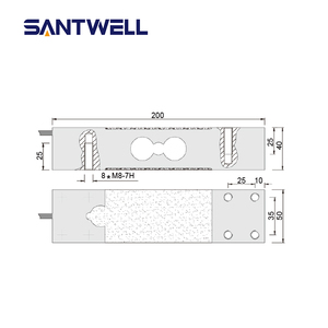 Sensor <span class=keywords><strong>Digital</strong></span> Santwell A646B Load Cell 300kg a 1000kg Alumínio <span class=keywords><strong>Strain</strong></span> Gauge para Sensores de Força e Células de Carga - Product Image 6