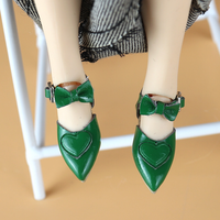 Chaussures de poupée Blythe de marque SQ, faites à la main, OB22/OB24, couleur unie, boucle plate, matériau PVC, accessoires de poupée à l'échelle 1:6