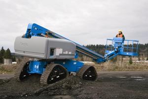 Новая самоходная дизельная подъемная платформа Genie S 125 с телескопической стрелой, максимальная высота подъема 38,1 м, вылет стрелы 15,48 м - Product Image 2