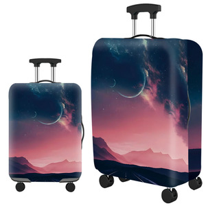Housse de protection pour valise à motif géométrique, nouveau design, imperméable, élastique, tissu extensible écologique - Product Image 5