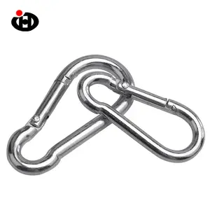 Aparelhamento Hardware Escalada Segurança Mosquetão fixadores fabricantes metal snap gancho Clip Mosquetão fecho gancho de aço inoxidável