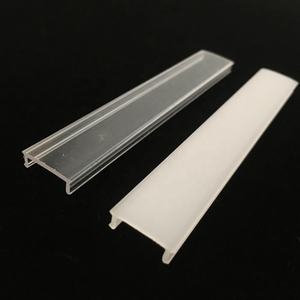 Cache pour bande LED en plastique, diffuseur en acrylique PMMA, polycarbonate PC, profil de diffuseur, boîtier transparent, semi-transparent, laiteux, givré - Product Image 2