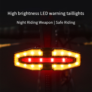 Clignotants de vélo rechargeables par USB, télécommande sans fil, feu arrière de vélo étanche - Product Image 2