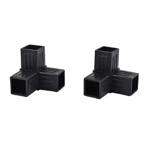 20*20/25*25 Injectie Plastic 3d 3 Way Connector Voor Aluminium Profiel Aluminium Vierkante Buis