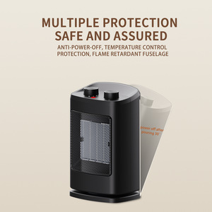 Chauffage Électrique Portable PTC à Température Constante avec Télécommande et Fonction Oscillation pour Maison, Salle de Bain et Salon - Product Image 5