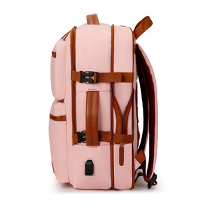 Stylish Custom Logo Expandable Laptop <b>Backpack</b> <b>Waterproof</b> USB Port Notebook Interlayer-Made Oxford Polyester Lining for Travel - Product Image 3