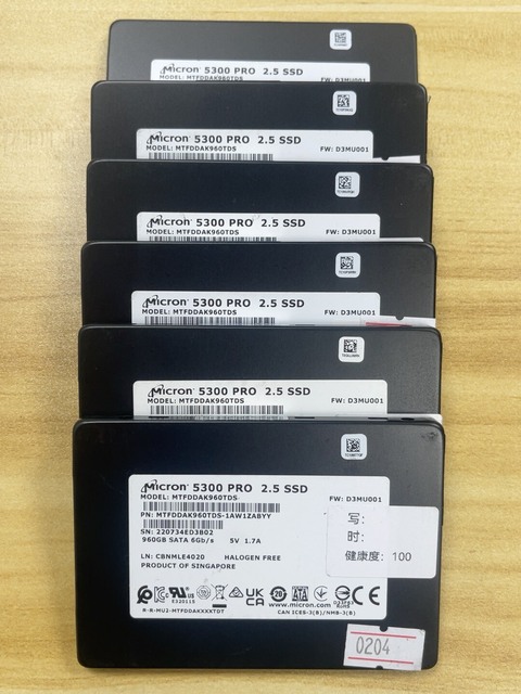 Good Condition 5300 PRO 960G 2.5 Inch SATA SSD Solid State Drive MTFDDAK960TDS-1AW1ZABYY