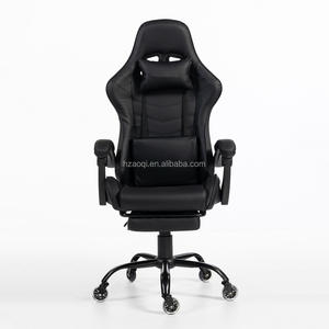 Chaise de jeu inclinable avec barre lumineuse LED RGB au design moderne, en cuir PU, vente en gros d'usine noire, échantillon gratuit pour les joueurs - Product Image 5