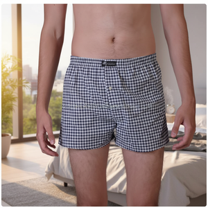 Checked <b>Boxer</b> Short, Men' S Under Wear, Unther Hose, Custom <b>Boxer</b> Shirt for Men <b>Boxers</b> & <b>Briefs</b> Adults Woven <b>Long</b> - Product Image 2