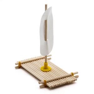 Kit educativo DIY de balsa de bambú simple para experimentos científicos y enseñanza en el aula - Product Image 1