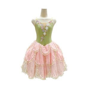 Robe tutu de ballet romantique à strass floraux Le Casse-Noisette, costume de performance professionnel de ballerine pour la Valse des Fleurs - Product Image 4