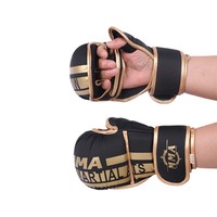 Gants de boxe de conception personnalisée de haute qualité en gros meilleur prix en cuir PU pour gants d'entraînement MMA