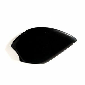 Masseur facial Gua Sha en obsidienne noire, nouveau design, outil de soin de la peau - Product Image 3