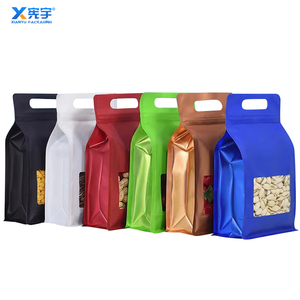 Sachet refermable auto-adhésif en PE à huit soudures, laminé Mylar, en aluminium thermoscellable avec fenêtre pour poudre de protéines de lactosérum – Vente en gros - Product Image 6