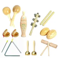 Juguete educativo Montessori de madera Natural para niños, Xylophone de percusión, instrumento Musical de madera