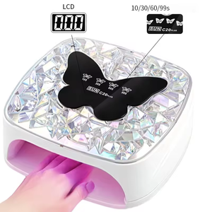Lámpara de <span class=keywords><strong>Uñas</strong></span> Inteligente con Sensor de Mariposa de 308W, 67 LED, Sin Daño <span class=keywords><strong>para</strong></span> las Manos, Lámpara de <span class=keywords><strong>Uñas</strong></span> <span class=keywords><strong>UV</strong></span> LED Eléctrica - Product Image 2