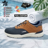 Chaussures de skate personnalisées pour hommes en mesh et toile, service entièrement personnalisé, confortables, respirantes, légères, pour la marche