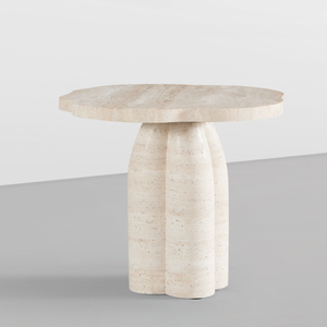 Mesa Redonda de Mármol Personalizada Evelyn, Mármol Rosso <span class=keywords><strong>Alicante</strong></span> Coralito Rojo, Mesa Alta de Mármol Natural - Product Image 4