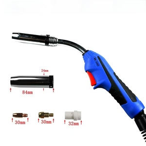 Accessori per saldatori: Torcia per saldatura MIG/MAG 15AK Euro Binzel raffreddata a gas, 3M/5M, 200A, per saldatori MIG/MAG CO2 - Product Image 2