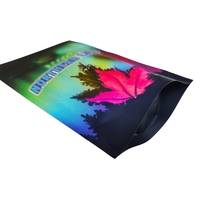 Emballage debout noir mat à impression personnalisée pochette à fermeture éclair en plastique sacs pour le stockage des aliments Doypack Mylar à fermeture éclair