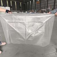 Sac en plastique HDPE à fond carré, transparent, résistant à l'humidité, personnalisable en taille, de qualité alimentaire, respectueux de l'environnement, pour l'emballage