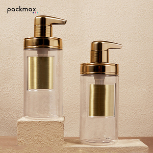 300ml New Design Wide Mouth PET Shampoo <b>Bottle</b> with <b>Pump</b> Sprayer for Hotel-High End Custom Shower Gel Container - Product Image 5