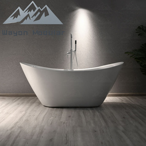Baignoire autoportante de luxe Wayon en acrylique avec design ergonomique pour une immersion relaxante - Product Image 1