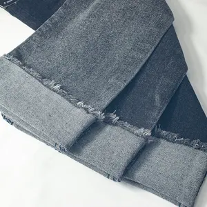 Kain Denim 12 Oz tidak meregang stok bahan katun kain Denim kain denim stok kain Denim tidak meregang untuk tas jeans