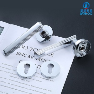 Manija de Puerta Jiehao, Latón Electrochapado en Oro, Ambidiestra, Fácil Instalación, Cerradura para Puerta Interior FT01-15 - Product Image 3