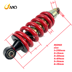 โช้คอัพมอเตอร์ไซค์แบบกันน้ำ ขนาด 250 มม. ชุบโครเมียม สำหรับ MONO - Product Image 1