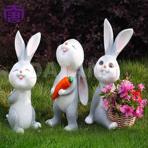 Deux lampes à motif de lapin souriant à LED pour l'extérieur, décoration de fête du Nouvel An, pour parcs, jardins, cours et espaces événementiels - Product Image 4