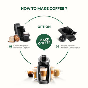 ICafilas — adaptateur pour <span class=keywords><strong>Dolce</strong></span> <span class=keywords><strong>Gusto</strong></span>, <span class=keywords><strong>capsules</strong></span> réutilisables, rechargeables, café <span class=keywords><strong>Expresso</strong></span> - Product Image 6