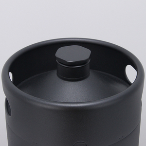 5L doppia parete Mini fusto Growler in acciaio inox per la casa barilotto nero opaco in polvere per tenere caldo/freddo mini fusto - Product Image 2