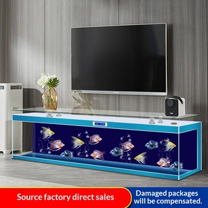 Mueble de <span class=keywords><strong>TV</strong></span> Cuadrado Moderno y Sencillo de Fábrica, Acuario sin Agua para Sala de Estar, Mediano/Grande, para Personas con Poco Tiempo - Product Image 2
