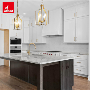 Services de conception personnalisée Alland : Armoires de <span class=keywords><strong>cuisine</strong></span> blanches de style côtier Shaker, peintes en blanc cassé, pour l'ensemble des meubles de <span class=keywords><strong>cuisine</strong></span> (supérieurs et inférieurs) - Product Image 1